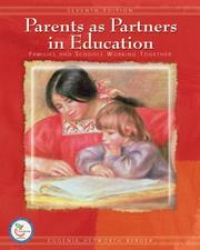 Cover of: Parents as Partners in Education | Eugenia Hepworth Berger