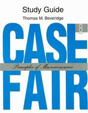 Cover of: Study Guide: Case Fair by Thomas M. Beveridge, Thomas M. Beveridge