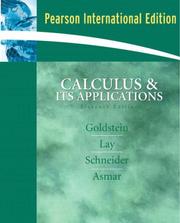 Cover of: Calculus and Its Applications by Nakhlé H. Asmar