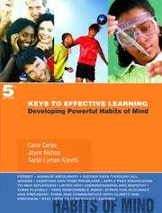 Cover of: Keys to Effective Learning by Joyce Bishop, Carol Carter, Joyce Bishop, Judy Block, Sarah Kravits