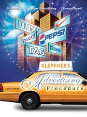 Cover of: Kleppner's Advertising Procedure (17th Edition) by Ronald Lane, Karen King, Tom Russell