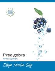 Cover of: Prealgebra (5th Edition) by K. Elayn Martin-Gay