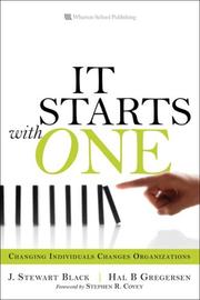 Cover of: Starts with One, It by J. Stewart Black, Hal B. Gregersen