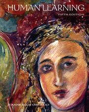 Cover of: Human Learning (5th Edition) by Jeanne Ellis Ormrod, Jeanne Ellis Ormrod