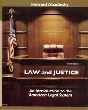 Cover of: Law and Justice by Howard Abadinsky