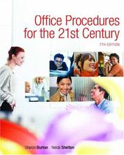 Cover of: Office Procedures 21st Century & Student Workbook Package (7th Edition) by Sharon Burton, Sharon Burton