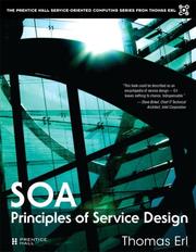 Cover of: SOA Principles of Service Design (The Prentice Hall Service-Oriented Computing Series from Thomas Erl) by Thomas Erl