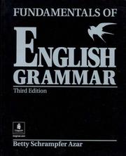 Cover of: Fundamentals of English Grammar by Betty Schrampfer Azar, Betty Schrampfer Azar