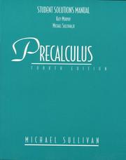 Cover of: Precalculus: Student Solutions Manual