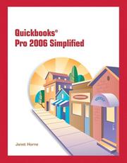 Cover of: Quickbooks Pro 2006 Simplified by Janet Horne