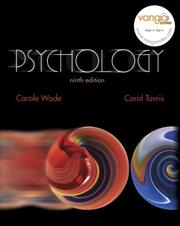 Cover of: Psychology (9th Edition) (MyPsychLab Series) by Carole Wade, Carol Tavris