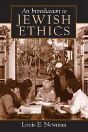 Cover of: An Introduction to Jewish Ethics