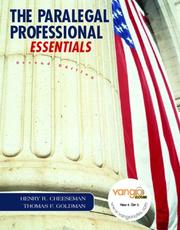 Cover of: Paralegal Professional | Henry Cheeseman