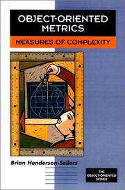Cover of: Object-Oriented Metrics by Brian Henderson-Sellers