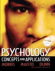 Cover of: Psychology by Charles Morris, Albert Maisto, Wendy Dunn