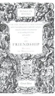 Cover of: On Friendship (Penguin Classics Deluxe Edition)