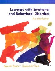 Cover of: Learners with emotional and behavioral disorders: an introduction