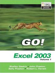 Cover of: GO! with Microsoft Excel 2003 Vol. 1 and Student CD Package (Go Series for Microsoft Office 2003)