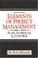 Cover of: Elements of project management