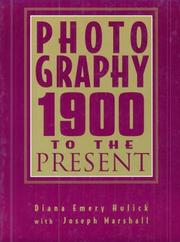 Cover of: Photography--1900 to the present