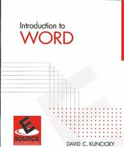 Cover of: Introduction to Word