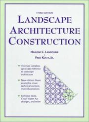 Cover of: Landscape architecture construction