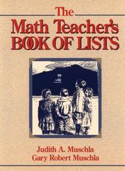 Cover of: The Math Teacher's Book of Lists (J-B Ed: Book of Lists)