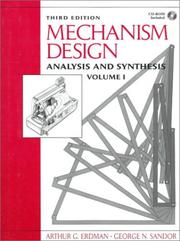 Cover of: Mechanism design: analysis and synthesis