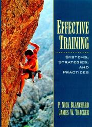 Effective training by P. Nick Blanchard, James W Thacker