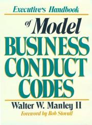 Cover of: Executive's handbook of model business conduct codes