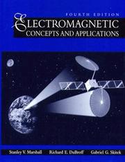 Cover of: Electromagnetic concepts and applications | Richard E. DuBroff
