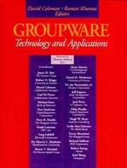 Cover of: Groupware | David Coleman