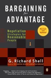 Cover of: Bargaining for advantage by G. Richard Shell