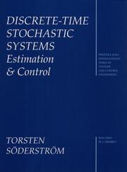 Cover of: Discrete-time stochastic systems: estimation and control