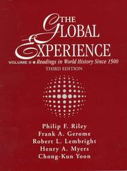 Cover of: Global Experience: Readings in World History Since 1500, Volume II