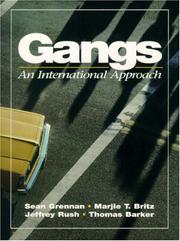 Cover of: Gangs: An International  Approach