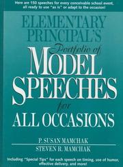 Cover of: Elementary principal's portfolio of model speeches for all occasions