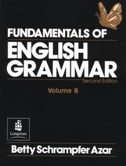 Cover of: Fundamentals of English grammar by Betty Schrampfer Azar