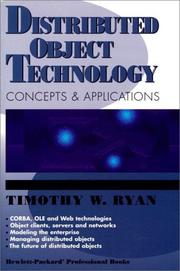 Cover of: Distributed Object Technology: Concepts and Applications