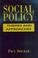Cover of: Social policy