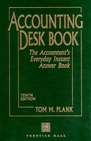Cover of: Accounting Desk Book by Tom M. Plank