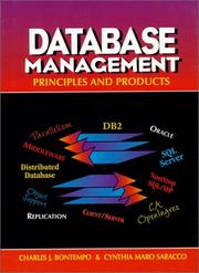 Cover of: Database management by Charles J. Bontempo