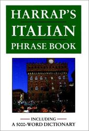 Cover of: Harrap's Italian phrase book by Harrap's Staff