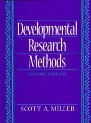 Cover of: Developmental research methods
