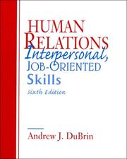 Human relations by Andrew J. DuBrin