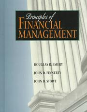 Cover of: Principles of financial management by Douglas R. Emery