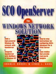 Cover of: SCO OpenServer: The Windows Network Solution