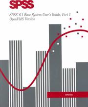 Cover of: Spss Base System Users Guide Openvms