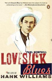 Cover of: Lovesick Blues by Paul Hemphill, Paul Hemphill