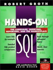 Cover of: Hands-On SQL by Robert Groth, David Gerber